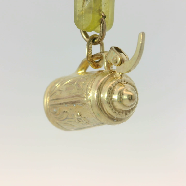 10K Yellow Gold Beer Stein Charm Pendant Image 4 Chipper's Jewelry Bonney Lake, WA