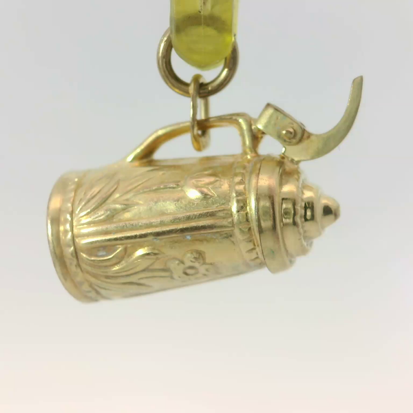 10K Yellow Gold Beer Stein Charm Pendant Chipper's Jewelry Bonney Lake, WA