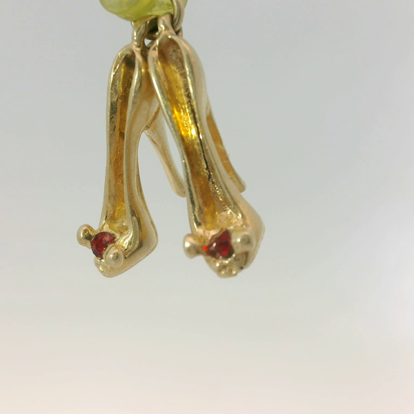 14K Yellow Gold High Heels Charm Pendant Image 4 Chipper's Jewelry Bonney Lake, WA