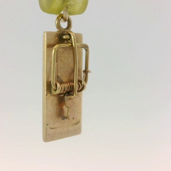 14K Yellow Gold Mouse Trap Pendant Image 3 Chipper's Jewelry Bonney Lake, WA