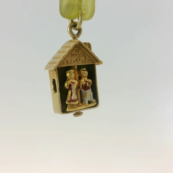 14KY German Cuckoo Clock Gold Charm Image 3 Chipper's Jewelry Bonney Lake, WA