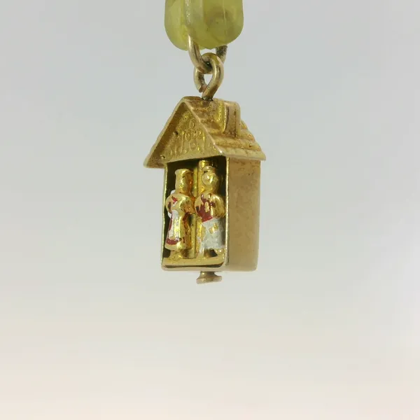 14KY German Cuckoo Clock Gold Charm Image 4 Chipper's Jewelry Bonney Lake, WA