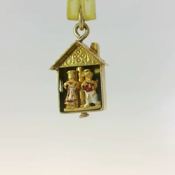 14KY German Cuckoo Clock Gold Charm Chipper's Jewelry Bonney Lake, WA