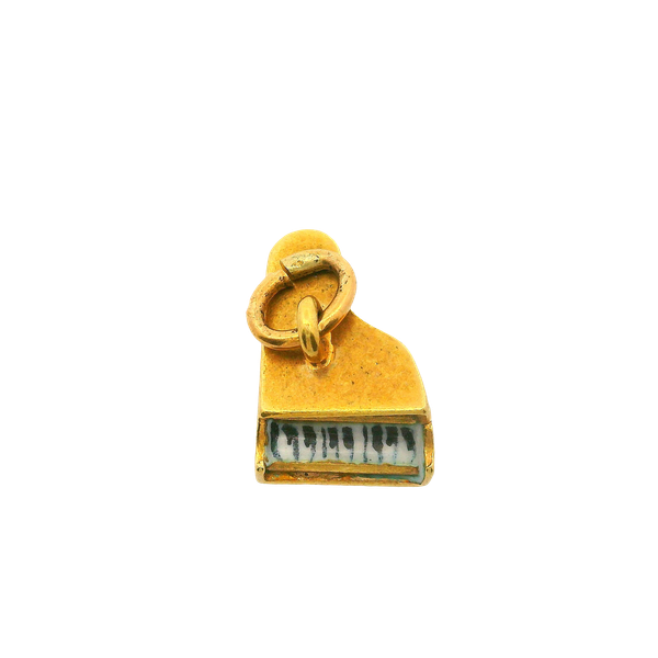 14K Yellow Gold Grand Piano Charm Pendant Chipper's Jewelry Bonney Lake, WA