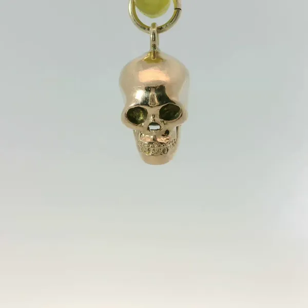 14KY Vintage Handmade Skull Charm Image 3 Chipper's Jewelry Bonney Lake, WA