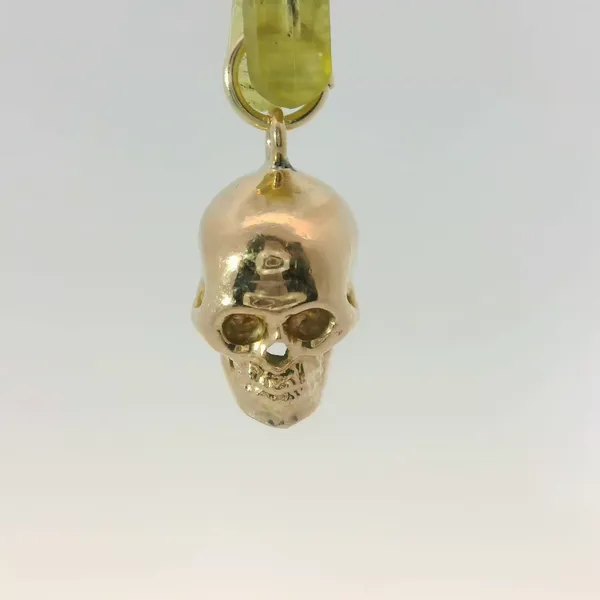 14KY Vintage Handmade Skull Charm Image 3 Chipper's Jewelry Bonney Lake, WA