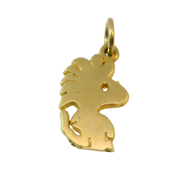 14K Yellow Gold Vintage Woodstock Charm Pendant Image 2 Chipper's Jewelry Bonney Lake, WA