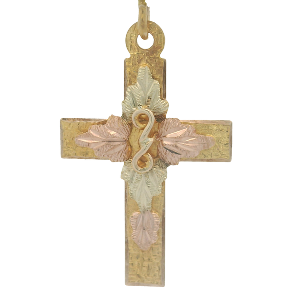 10K Black Hills Gold Cross Pendant Chipper's Jewelry Bonney Lake, WA