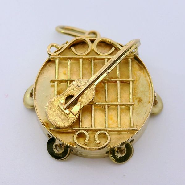 14KY Tamborine Charm. Chipper's Jewelry Bonney Lake, WA