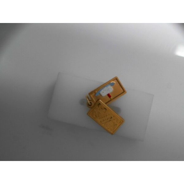 14KY Happy Birthday Charm.  Charm Opens to Reveal Birthday Cake Design. Chipper's Jewelry Bonney Lake, WA