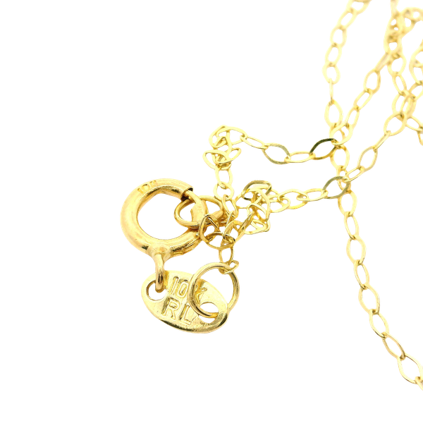 10KY Paw Pring Pendant on an 18