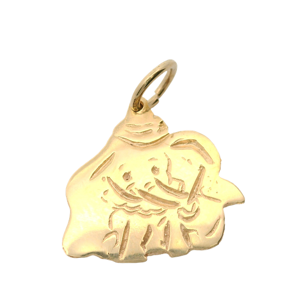 14KY Elephant Charm/Pendant  14.6 x 15.7 x 0.70mm. Chipper's Jewelry Bonney Lake, WA
