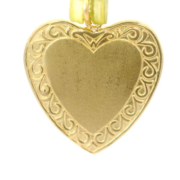 14KY Heart Charm/Pendant with Scrolling Border Chipper's Jewelry Bonney Lake, WA