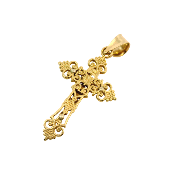 14KTT Crucifix Pendant/Charm Image 2 Chipper's Jewelry Bonney Lake, WA
