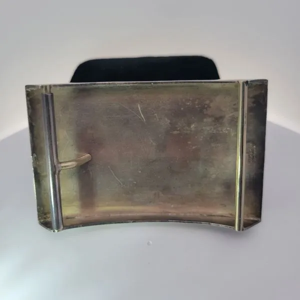 Vintage Mexican Sterling Silver Turquoise Inlay Belt Buckle Image 2 Chipper's Jewelry Bonney Lake, WA
