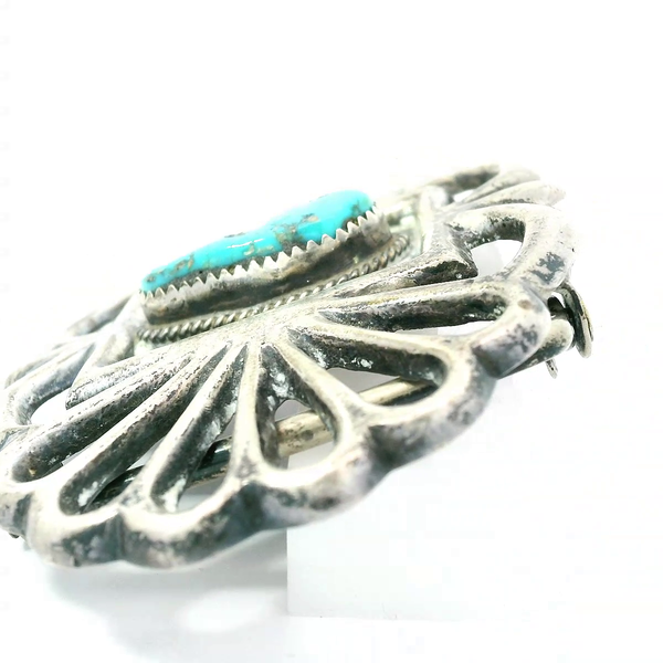 Sterling Silver Turquoise Belt Buckle Image 2 Chipper's Jewelry Bonney Lake, WA