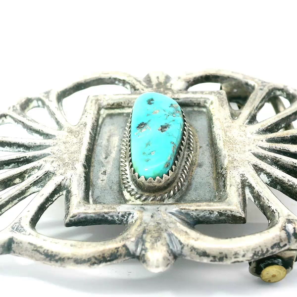 Sterling Silver Turquoise Belt Buckle Chipper's Jewelry Bonney Lake, WA