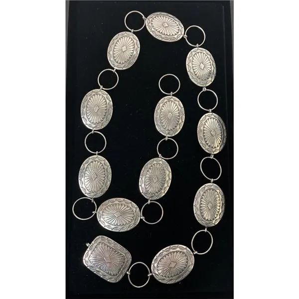 Vintage R. Wylie Sterling Silver Concho Belt Chipper's Jewelry Bonney Lake, WA