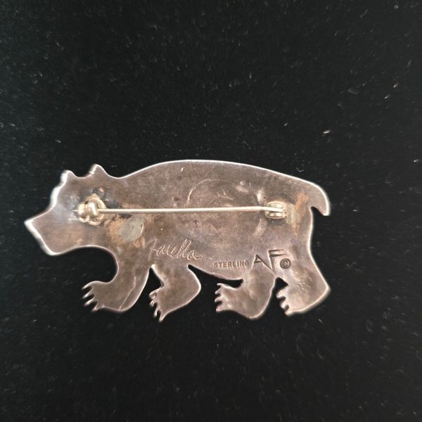 Vintage Sterling Silver Bear Brooch Image 2 Chipper's Jewelry Bonney Lake, WA
