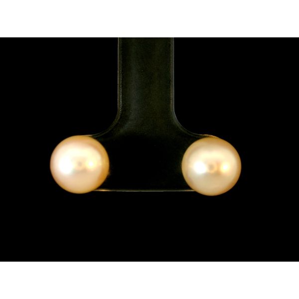 14K Yellow Gold Cultured Pearl Stud Earrings Chipper's Jewelry Bonney Lake, WA