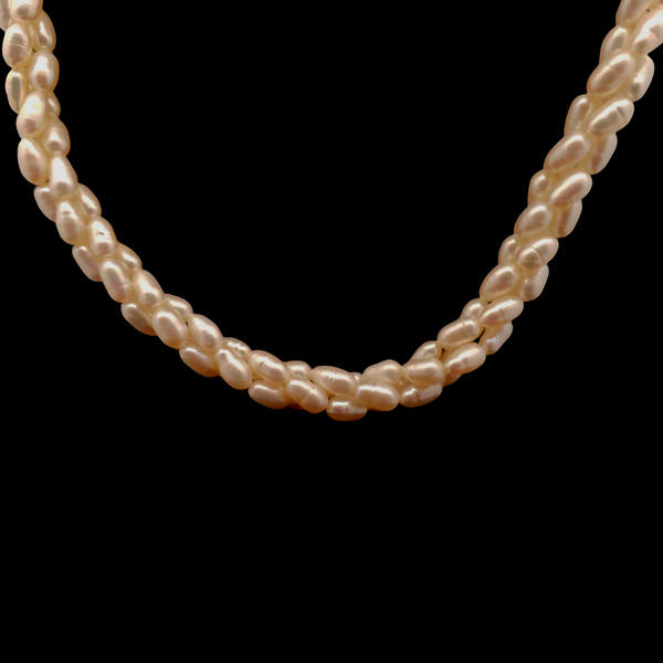 Twisted Triple Row Freshwater Pearl Necklace with Gold Filled Clasp Chipper's Jewelry Bonney Lake, WA