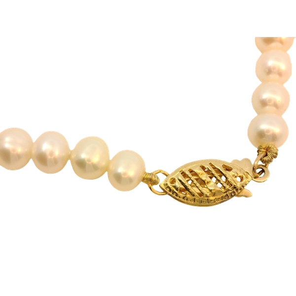 14K Yellow Gold Freshwater Cultured Pearl Bracelet Image 2 Chipper's Jewelry Bonney Lake, WA