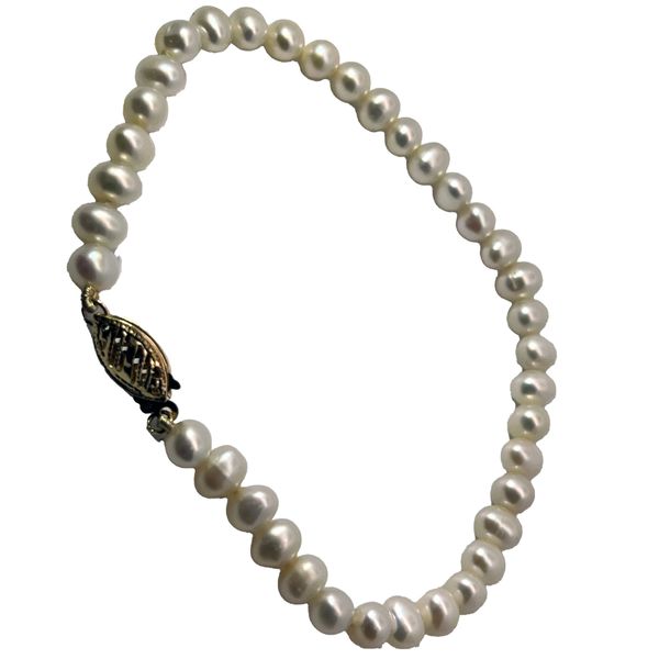 14K Yellow Gold Freshwater Cultured Pearl Bracelet Chipper's Jewelry Bonney Lake, WA
