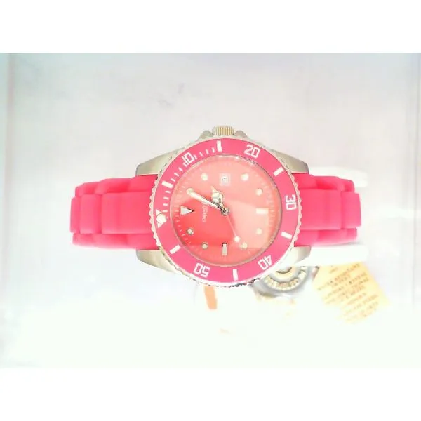 Chipper's Women's Swiss Quartz, 3-Year Movement Warranty, Stainless Steel Case, Pink Dial and Band Chipper's Jewelry Bonney Lake, WA
