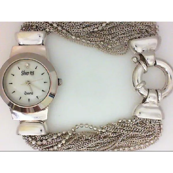 925 Women's Watch with Multiple Chain Bracelet Chipper's Jewelry Bonney Lake, WA