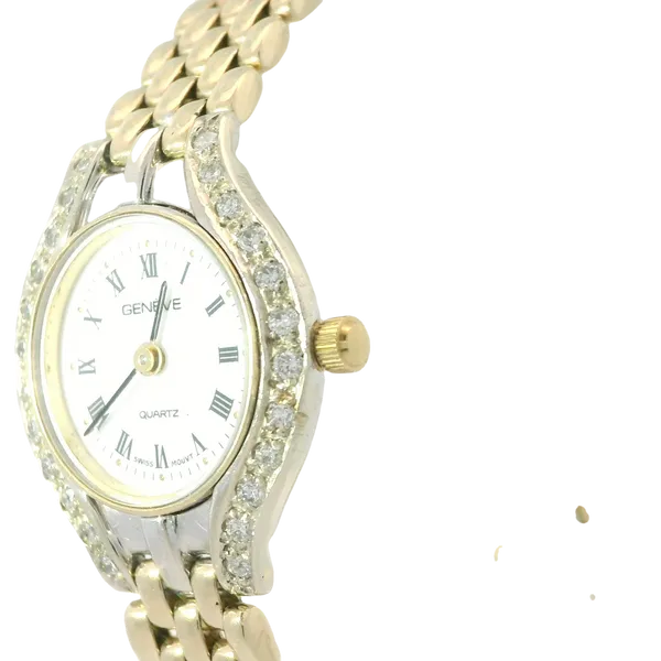 14KY Vintage Geneve Diamond Bezel Watch Image 4 Chipper's Jewelry Bonney Lake, WA