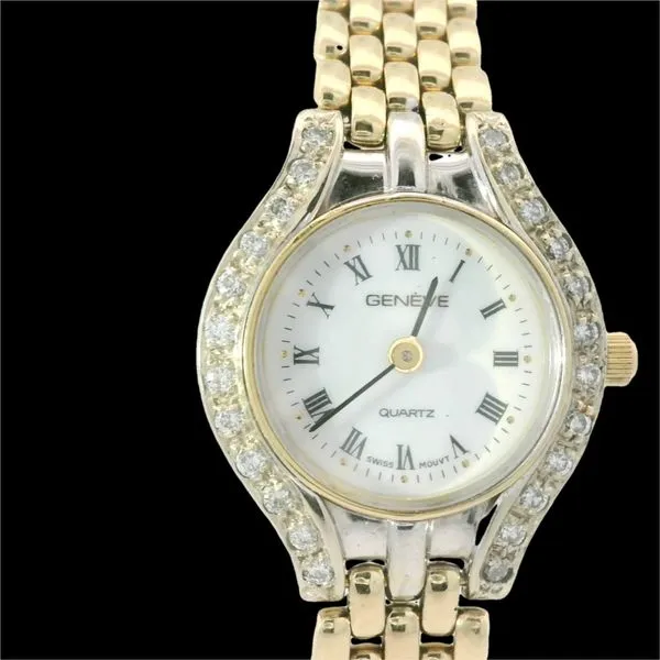 14KY Vintage Geneve Diamond Bezel Watch Chipper's Jewelry Bonney Lake, WA