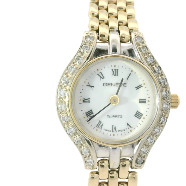 14K Yellow Gold Diamond Bezel Watch Chipper's Jewelry Bonney Lake, WA