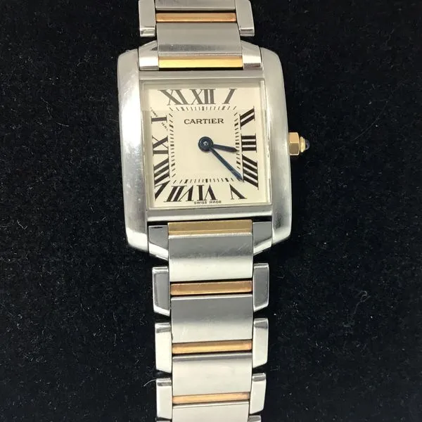 2010 18K Stainless Cartier Tank Francaise Watch Image 3 Chipper's Jewelry Bonney Lake, WA