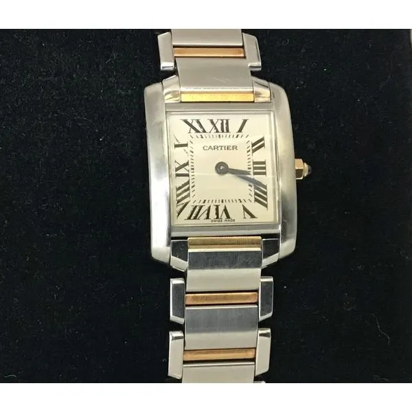 2010 18K Stainless Cartier Tank Francaise Watch Chipper's Jewelry Bonney Lake, WA