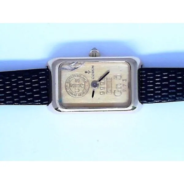 18KY Vintage 1980's Corum 5 Gram Ingot Watch Chipper's Jewelry Bonney Lake, WA