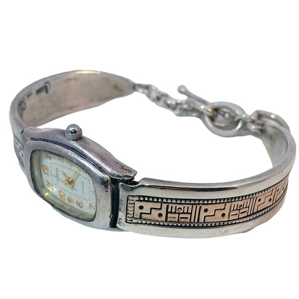 Sterling Silver & 14K Gold Watch Band Chipper's Jewelry Bonney Lake, WA
