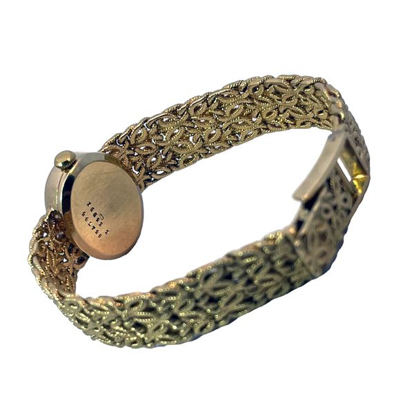 18KY Lady's Baume & Mercier Wristwatch with bark dial.  Manual Wound. Image 2 Chipper's Jewelry Bonney Lake, WA