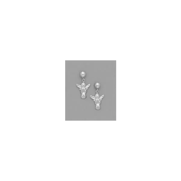 Concepts Designs for Sensitive Ears Angel w/Ring Silver Tone Earrings Chipper's Jewelry Bonney Lake, WA