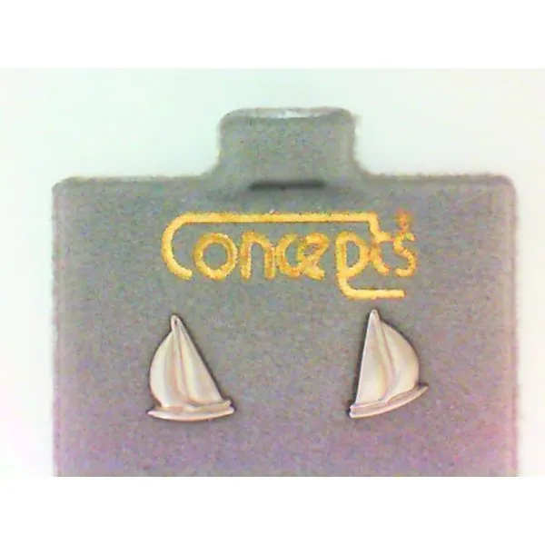 Concepts Designs for Sensitive Ears Sailboat on a Post Earrings Chipper's Jewelry Bonney Lake, WA
