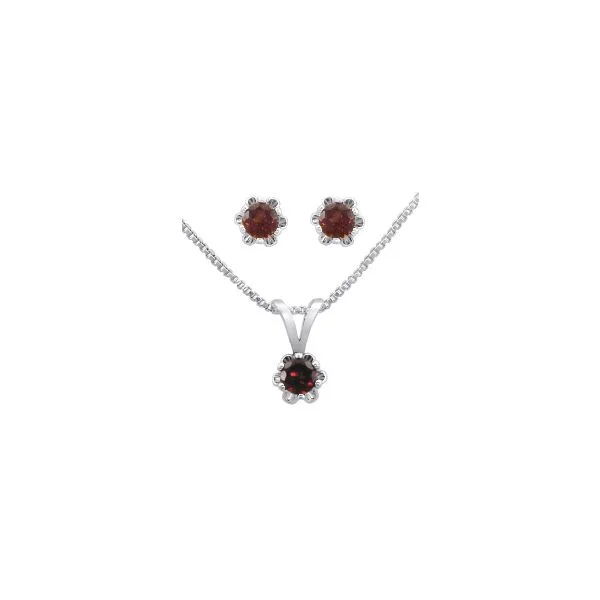 Genuine Garnet Sterling Silver Earrings Chipper's Jewelry Bonney Lake, WA