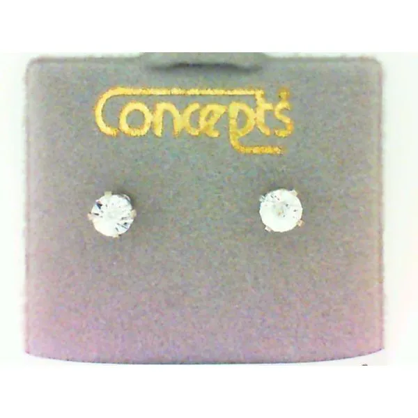 Concepts Designs for Sensitive Ears Diamond Illusion Plate Earrings Chipper's Jewelry Bonney Lake, WA
