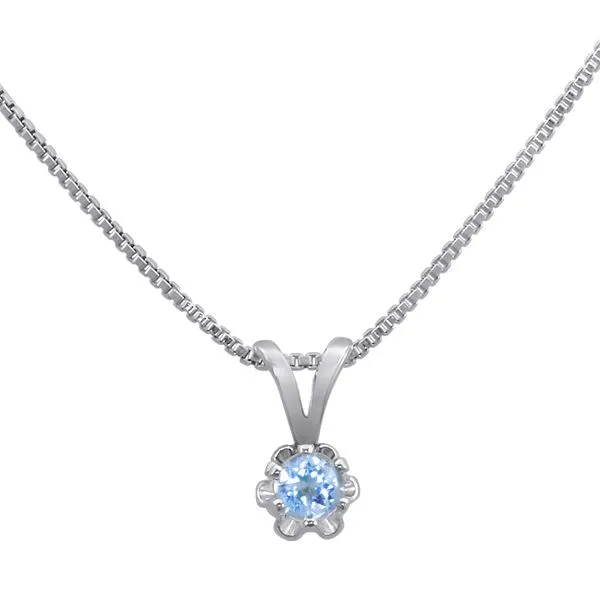 Blue Topaz Sterling Silver Necklace Chipper's Jewelry Bonney Lake, WA