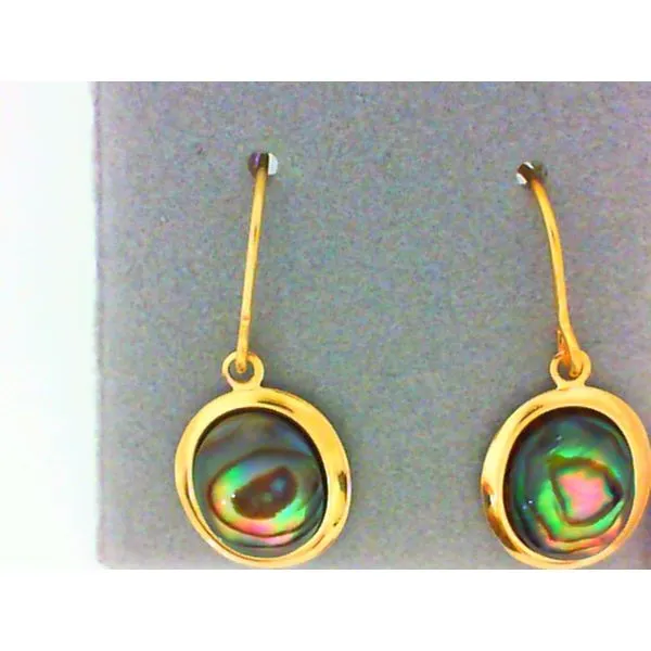 Sensitive Ears Abalone Shell French Hook Earrings Chipper's Jewelry Bonney Lake, WA