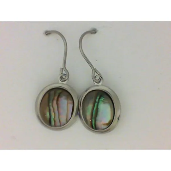 Sensitive Ears Abalone Shell French Hook Earrings Chipper's Jewelry Bonney Lake, WA