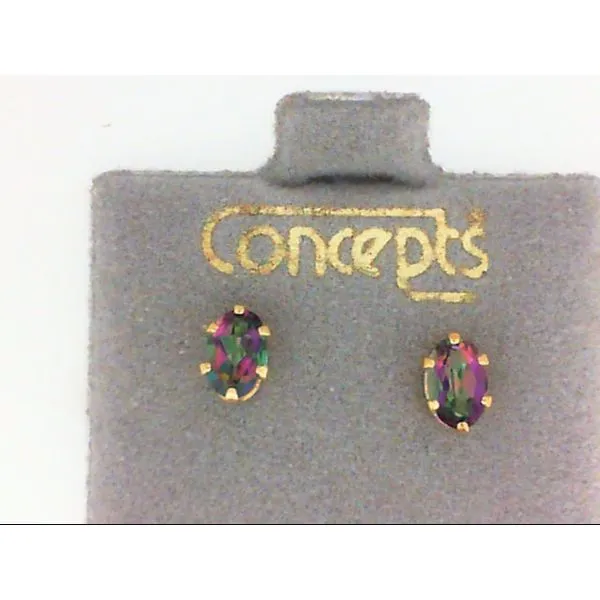 Mystic Fire Topaz Concepts Earrings for Sensitive Ears Chipper's Jewelry Bonney Lake, WA