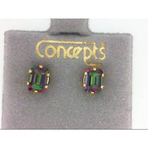 Mystic Fire Topaz Concepts Earrings for Sensitive Ears Chipper's Jewelry Bonney Lake, WA