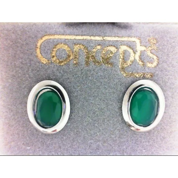 Sensitive Ears Green Onyx Earrings Chipper's Jewelry Bonney Lake, WA