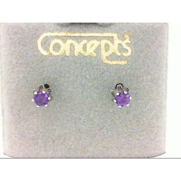 Concepts Designs for Sensitive Ears Genuine Amethyst Earrings Chipper's Jewelry Bonney Lake, WA
