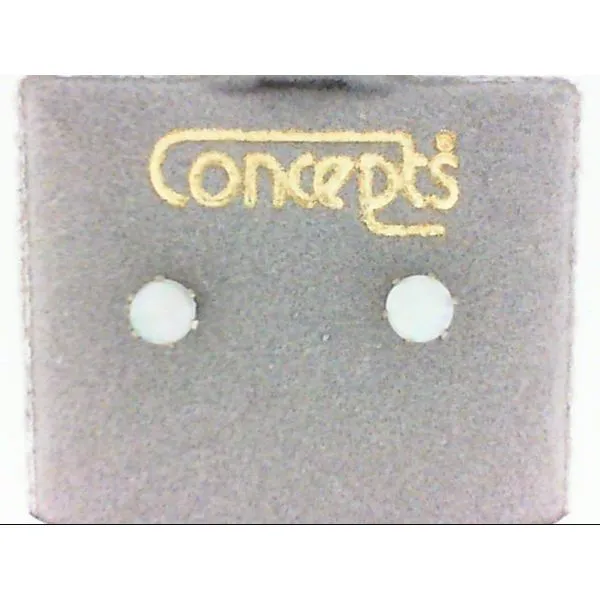 Opal Birthstone Earrings for Sensitive Ears Image 2 Chipper's Jewelry Bonney Lake, WA