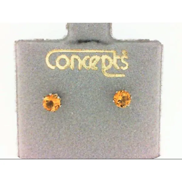 Citrine Topaz Birthstone Earrings for Sensitive Ears Image 2 Chipper's Jewelry Bonney Lake, WA